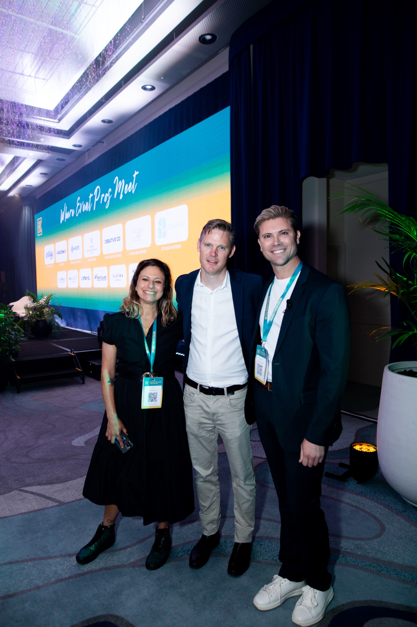 Guests in front of the Event Pros Lunch stage