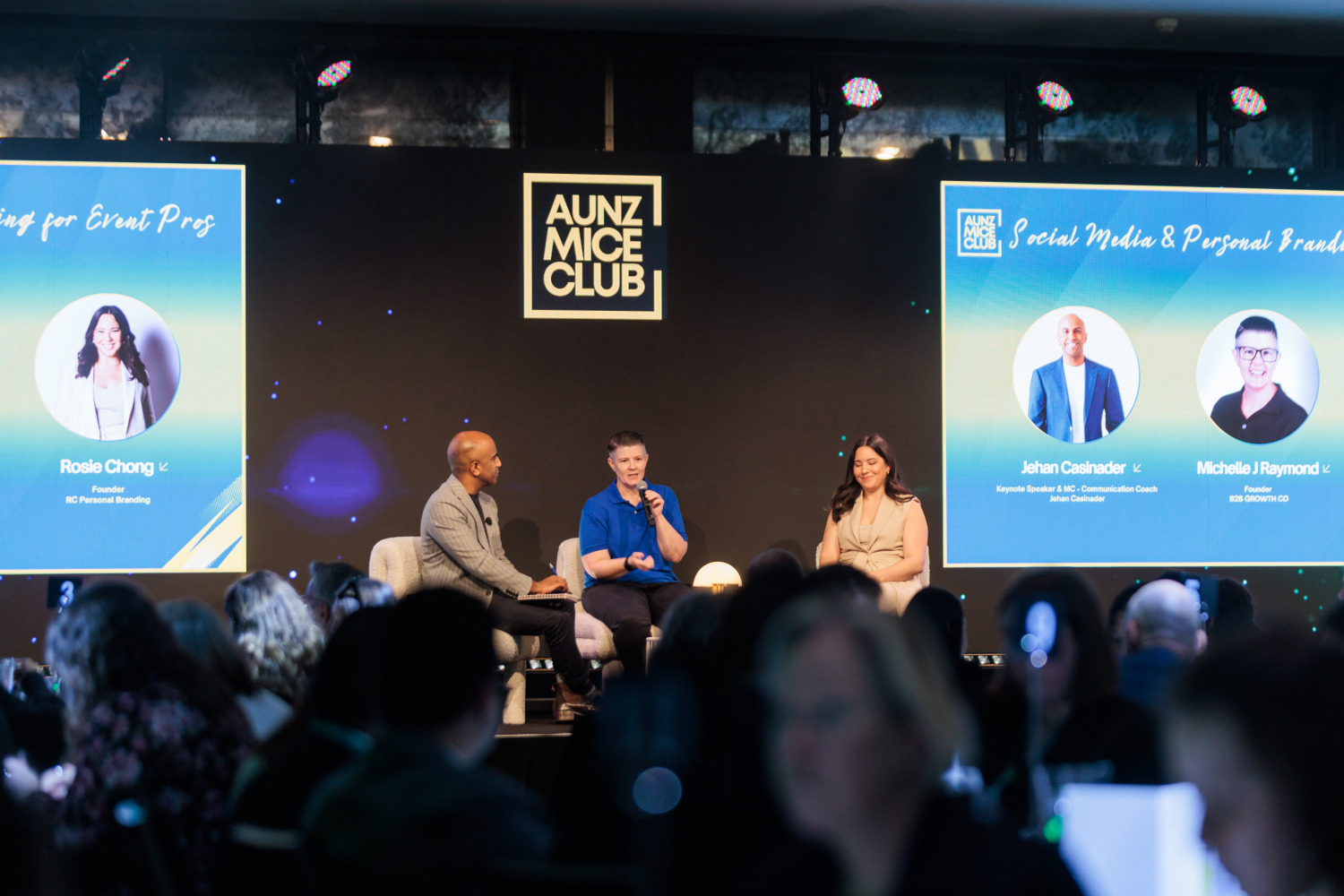 Social media and personal branding panel at AUNZ MICE Club Sydney